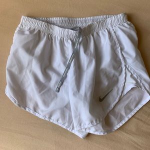 Nike White Dry-Fit Runner Short